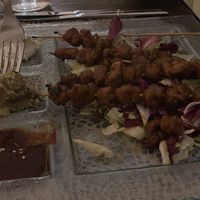 Greek kebabs  at Moon in Siracusa