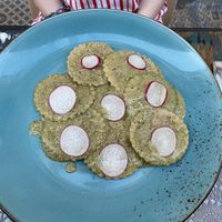 Ravioli stuffed with beetroot  at Moon in Siracusa