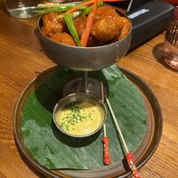 Lollipop-corn chick’n   at TANGRA in London