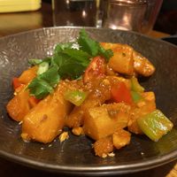 Chilli garlic mogo  at TANGRA in London