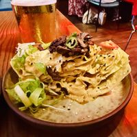 Tiger wedge salad with roasted shiitake mushroom and whipped sesame dressing.   at TANGRA in London