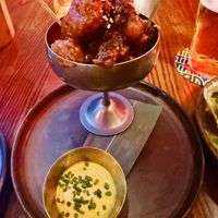 Lollipop chicken and gobi  at TANGRA in London