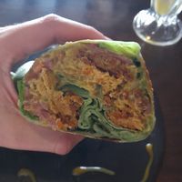 Falafel wrap at Jimenez Bakery & Coffee Shop in Monteverde