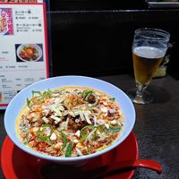 Spicy ramen at ANDRYU★ - らーめん薬膳担々麺　アンドリュー★ in Osaka