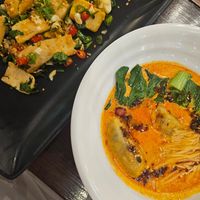 meal at Vegan mama in Chiang Mai