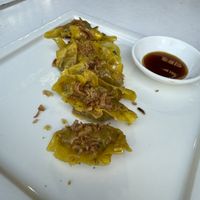 Handmade vegan dumplings   at Vegan mama in Chiang Mai