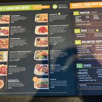 Menu 1 at Asian Box in Campbell