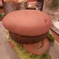 Moving Mountains Burger - could have been made so much more exciting. at Parsons Collar in England