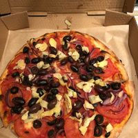 Delicious Pizza without cheese at Marigold Kitchen Pizza in North Bennington