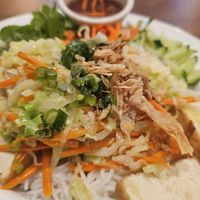Vermicelli Bowl with stir fried tofu & veggies (vegan) at Phở House & Akira Sushi in Carmichael