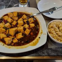 Sichuan tofu - it was a lot of food! at Chili Bistro in Washington