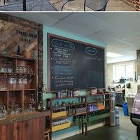 interiors at Blue Wing Frog in Strasburg