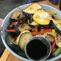grilled veg with rice at Blue Wing Frog in Strasburg