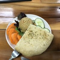 hummus plate at Blue Wing Frog in Strasburg