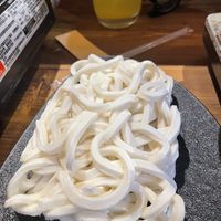 A block of frozen noodles to add  at 佐一茶屋 in Chiayi County