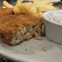 Vegan fishcakes at Hetty and Betty in Whitby