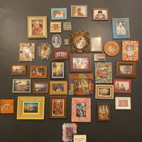 Love the wall decor  at Radhey Chai Bar in Fitzroy