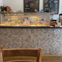 Bain marie with all the delicious offerings  at Radhey Chai Bar in Fitzroy