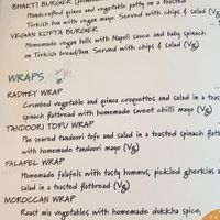 Same but different looking menu at Radhey Chai Bar in Fitzroy