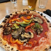 Vegetarian Pizza without cheesee  at Bien Centro in Vestland
