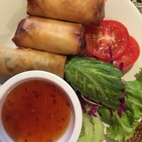 homemade veggie spring rolls at Arun at Samui in Koh Samui