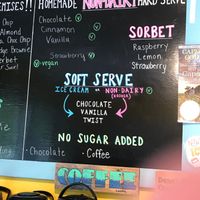 Summer 2018 menu at Ice Cream Cafe in Orleans