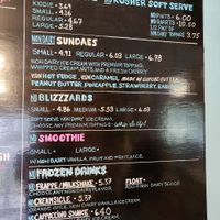 Updated menu! at Ice Cream Cafe in Orleans