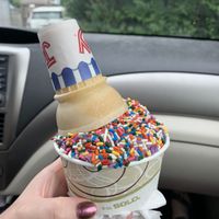 Non-Dairy soft serve twist! at Ice Cream Cafe in Orleans