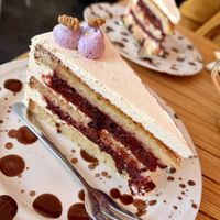 Pflaumen-Sahne-Torte  at Café Schwestis in Sachsen