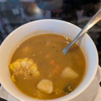 Complimentary veg pumpkin soup at The Vegan & Jamaican Restaurant in Nairobi County