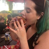 Having a moment with this burger  at Atlas Meat-Free Delicatessen in Miami