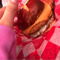 Classic butter milk chicken sandwich  at Atlas Meat-Free Delicatessen in Miami