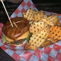 Atlas classic burger at Atlas Meat-Free Delicatessen in Miami