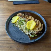Charred celeriac steak at Uma Ramen in Stockport