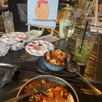 Spanish beans and patatas bravas   at STYR in Sheffield