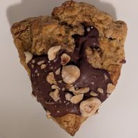 Spiced Pumpkin Chocolate Hazelnut Scone at Catscratch Co-op in Portland