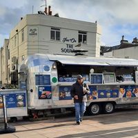 The food truck. at Greekatessen Gyros Brighton Halal in England