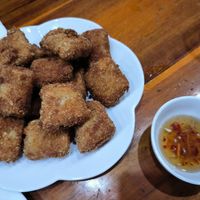 Fried tofu - delicious at Hoàng Long Quán Bar & Restaurant in Ninh Bình
