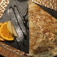 moroccan pancake  at Le Touareg in Colmar