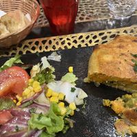 Bastille filled with veggies  at Le Touareg in Colmar