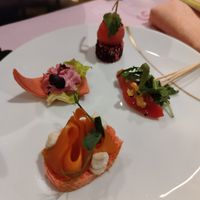 Vegan finger food at Caramel Lobby Lounge in Doha Municipality
