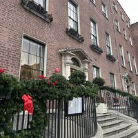 Front of the hotel, where the drawing rooms are housed.  at Drawing Rooms at Merrion Hotel in Dublin