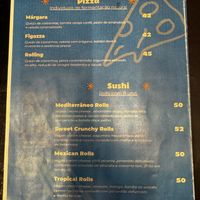 Menú  at Rolling Chef in Buzios