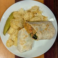 Buffalo Soy Curl Wrap at The Dusted Cup in Portland