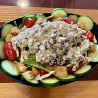 “chicken” salad-salad  at The Dusted Cup in Portland