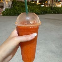 Papaya juice at Fruitory in Chiang Mai