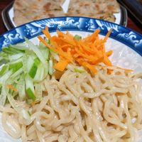 Sesame sauce noodles at Baansuan Sudawan in Bangkok