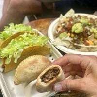 Lentil “beef” empanadas  at Supernatural Kitchen in Miami Beach