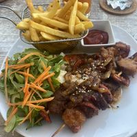 Happy Summer Grillspieße mit Reis oder Pommes  at Loving Hut Pension in St Kanzian