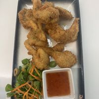 Austernpilz Tempura  at Loving Hut Pension in St Kanzian